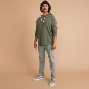 Marine Layer Box Waffle Hoodie, Medium